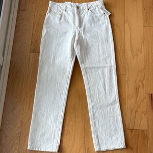Blank NYC $108 the Lexington white pants slim straight jeans cotton see BlankNYC
